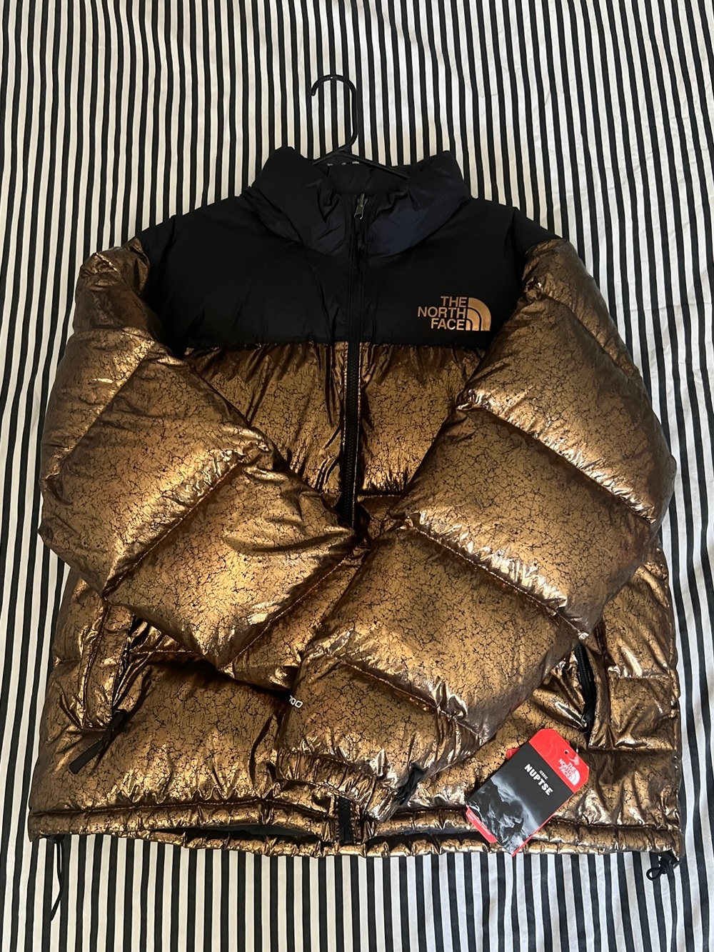 The North Face 1996 Retro Nuptse 700 Metallic Copper Jacket XL NWT